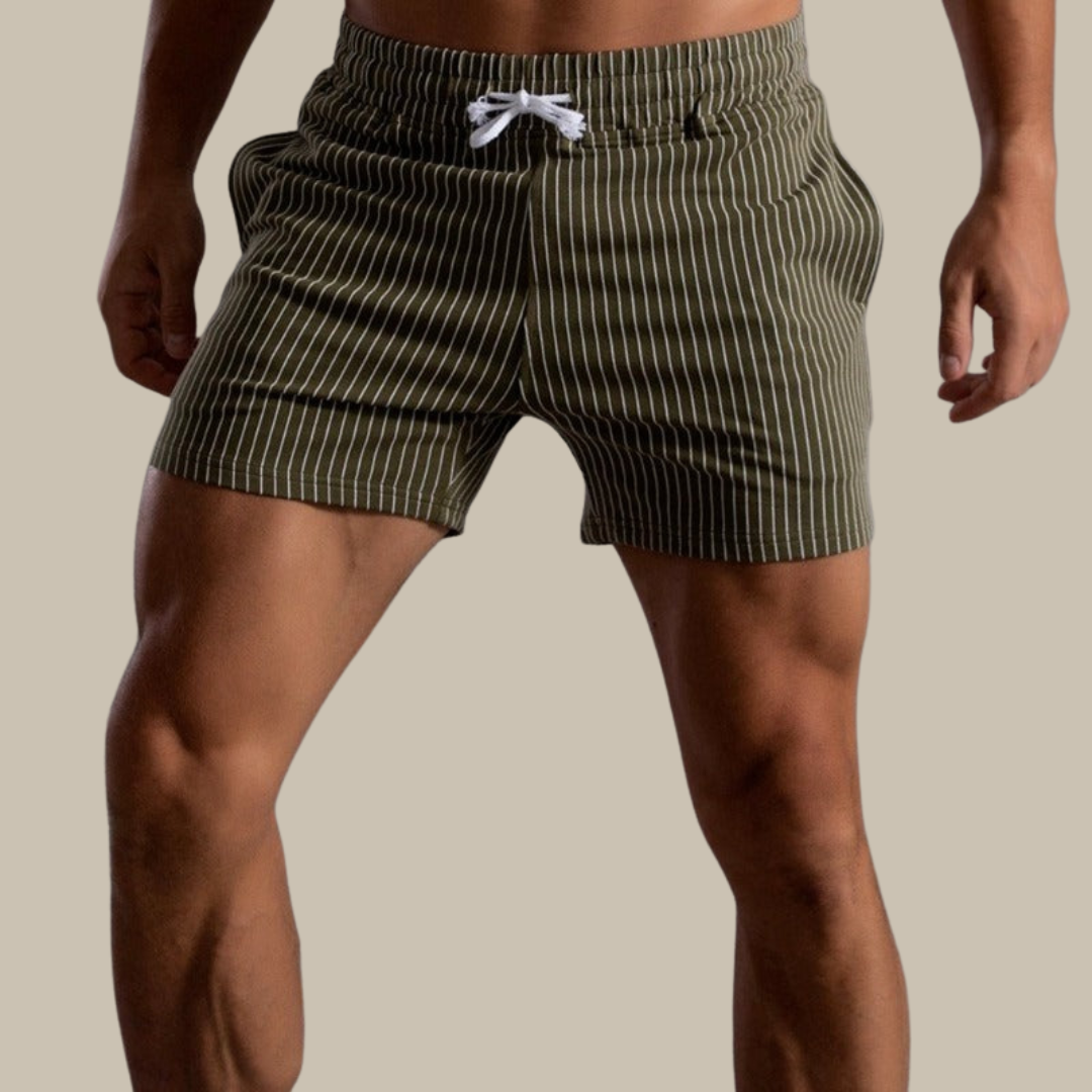 Herren Badehose Schwimmshorts Slim Fit Schnelltrocknend Polyester Retro-3