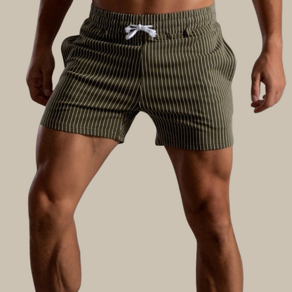 Herren Badehose Schwimmshorts Slim Fit Schnelltrocknend Polyester Retro-3
