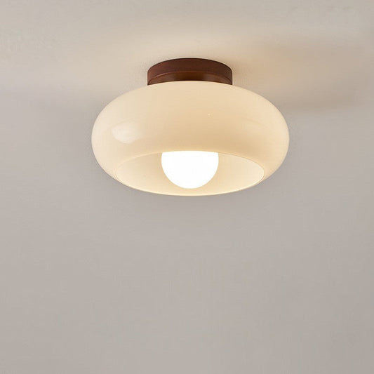 Quartzel | Französische Bauhaus-Deckenlampe in Creme für Zuhause 0