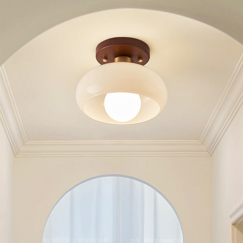 Quartzel | Französische Bauhaus-Deckenlampe in Creme für Zuhause 2