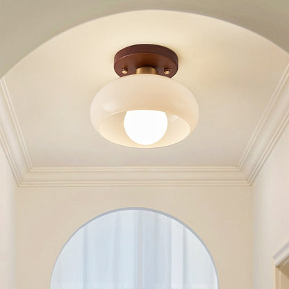 Quartzel | Französische Bauhaus-Deckenlampe in Creme für Zuhause 2