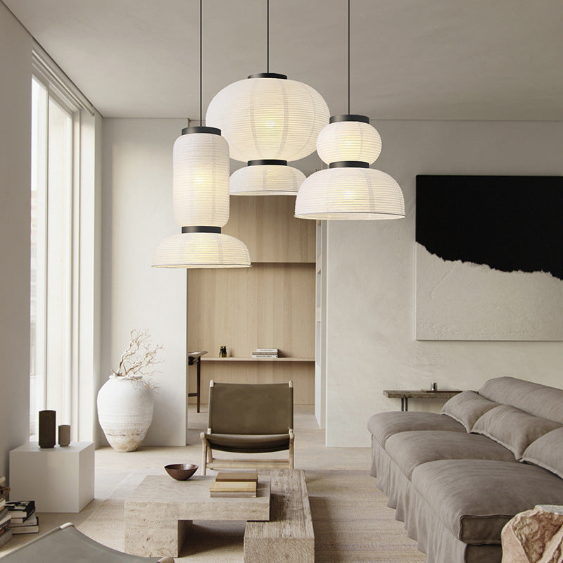 QuietGlow | Moderne japanische Wabi Sabi Pendelleuchte 1