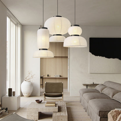 QuietGlow | Moderne japanische Wabi Sabi Pendelleuchte 1