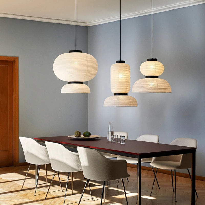 QuietGlow | Moderne japanische Wabi Sabi Pendelleuchte 3