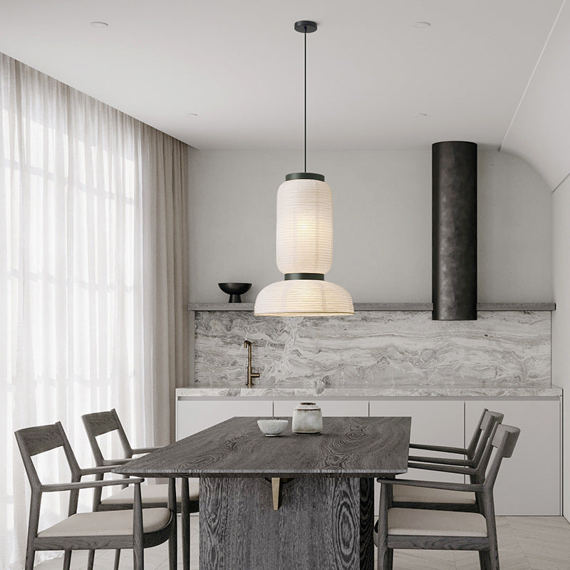 QuietGlow | Moderne japanische Wabi Sabi Pendelleuchte 4