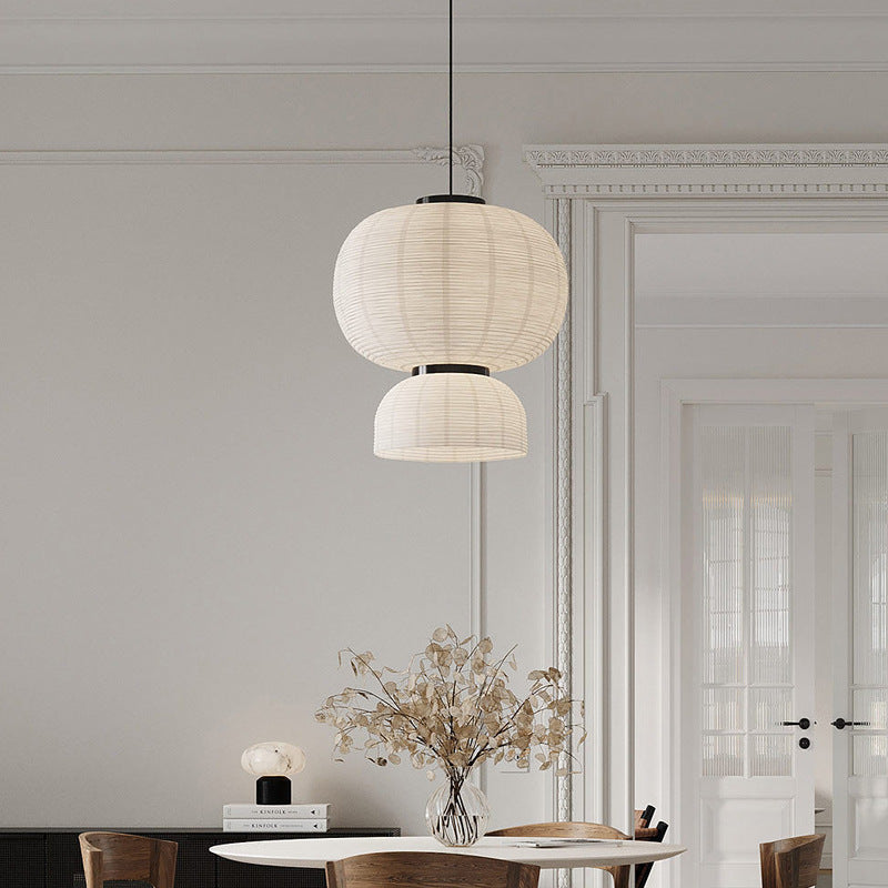 QuietGlow | Moderne japanische Wabi Sabi Pendelleuchte 6