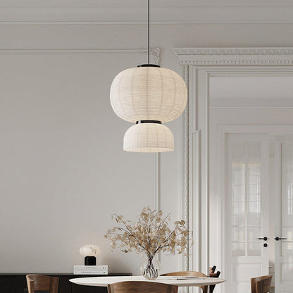 QuietGlow | Moderne japanische Wabi Sabi Pendelleuchte 6