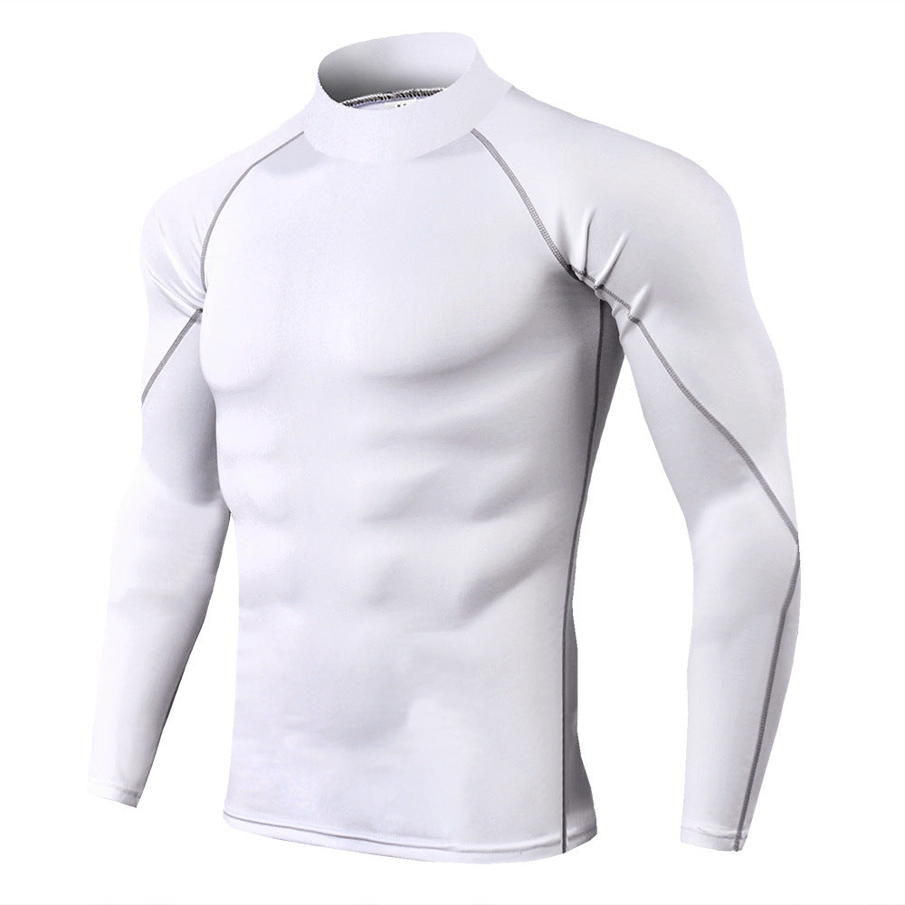 Herren Kompressions-T-Shirt Atmungsaktiv Schnell Trocknend Elastisch für Sport-4