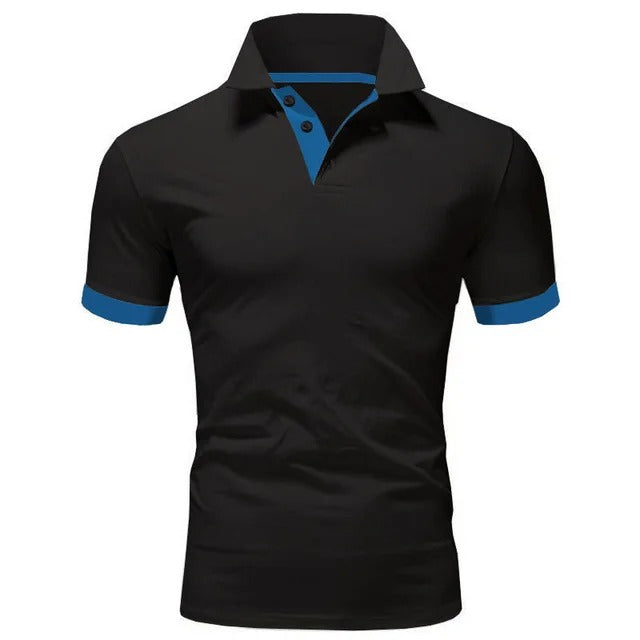Variant image for Herren Poloshirt Schwarz Größe M Baumwolle Atmungsaktiv-36
