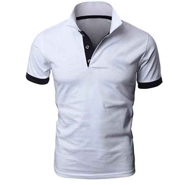 Variant image for Herren Poloshirt Schwarz Größe M Baumwolle Atmungsaktiv-1