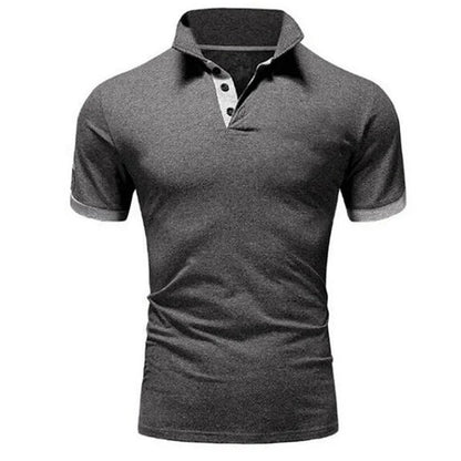 Herren Poloshirt Schwarz Größe M Baumwolle Atmungsaktiv-5