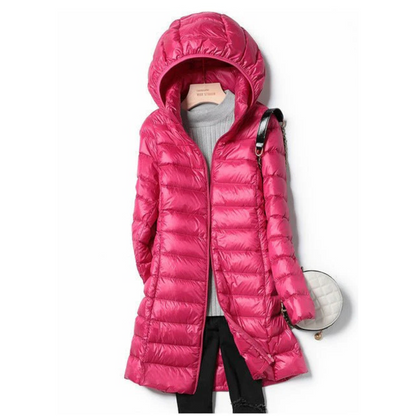 Rose | Stylische Damen Winter Pufferjacke mit Kapuze – Kuschelig warm 1
