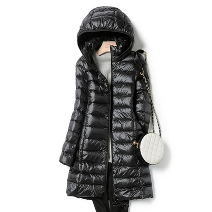 Rose | Stylische Damen Winter Pufferjacke mit Kapuze – Kuschelig warm 2
