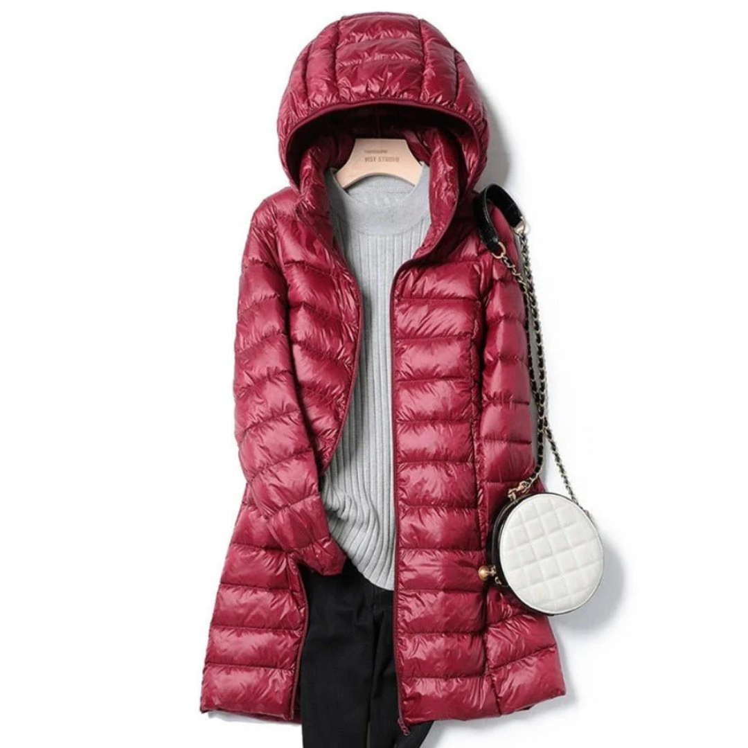 Rose | Stylische Damen Winter Pufferjacke mit Kapuze – Kuschelig warm 3