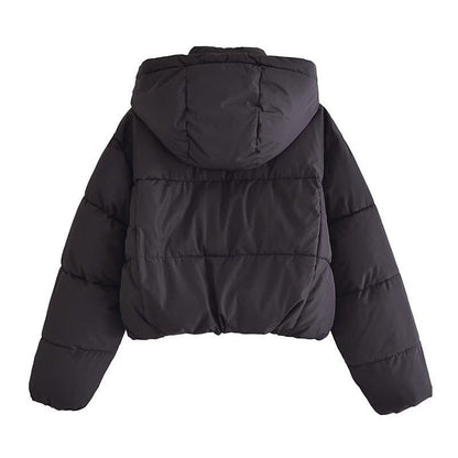Ruby | Kurze Puffer-Winterjacke mit Kapuze für Damen 4