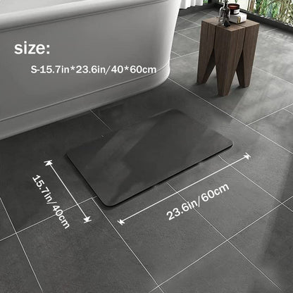 Rutschfeste Badematte aus Diatomeenschlamm – Schnelltrocknend und Pflegeleicht, 40 x 60 cm, Elegantes Badezimmerdesign 10