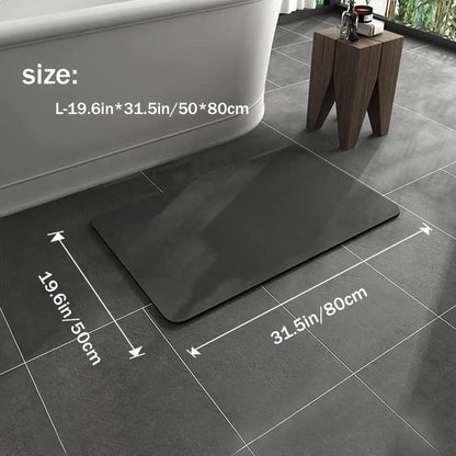 Rutschfeste Badematte aus Diatomeenschlamm – Schnelltrocknend und Pflegeleicht, 40 x 60 cm, Elegantes Badezimmerdesign 12