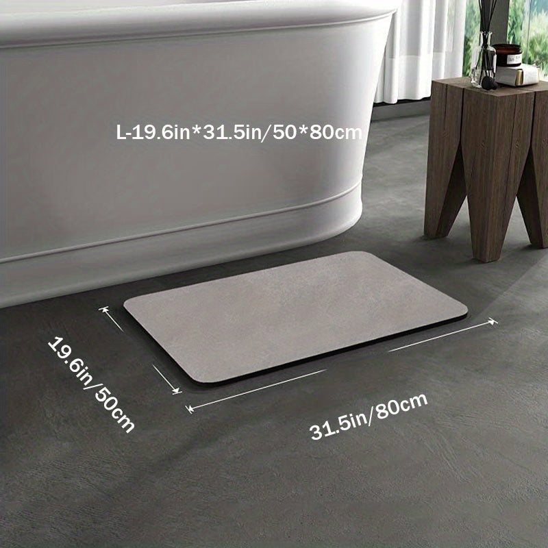 Rutschfeste Badematte aus Diatomeenschlamm – Schnelltrocknend und Pflegeleicht, 40 x 60 cm, Elegantes Badezimmerdesign 3