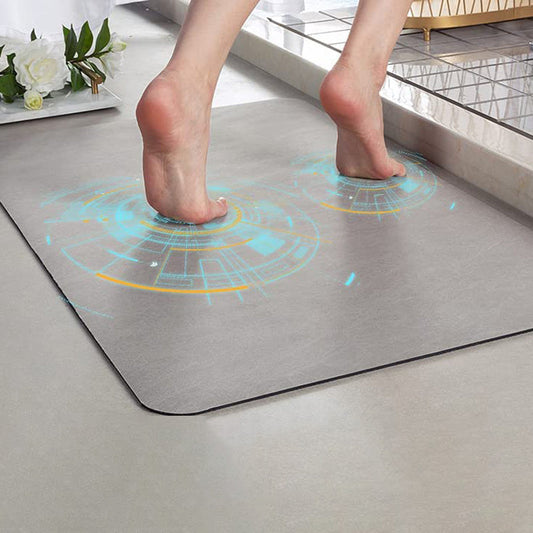 Rutschfeste Badematte aus Diatomeenschlamm – Schnelltrocknend und Pflegeleicht, 40 x 60 cm, Elegantes Badezimmerdesign 4
