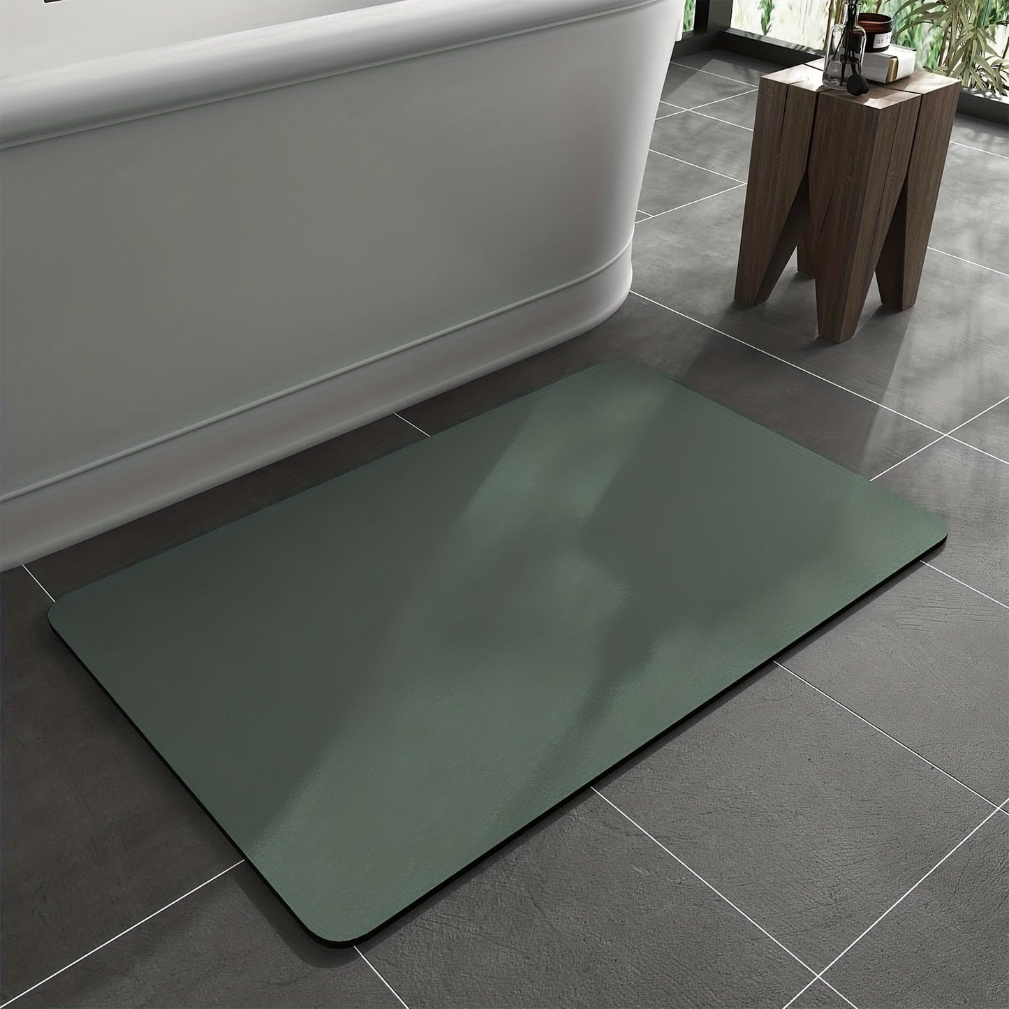 Rutschfeste Badematte aus Diatomeenschlamm – Schnelltrocknend und Pflegeleicht, 40 x 60 cm, Elegantes Badezimmerdesign 7