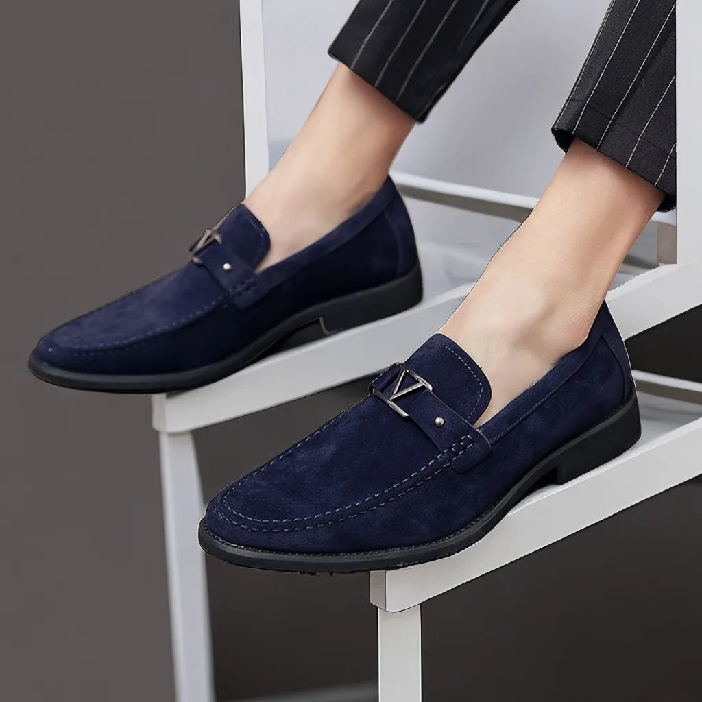 Herren Slipper Schwarz Größe 42 PU Schlupfschuhe für Komfort und Stil-5