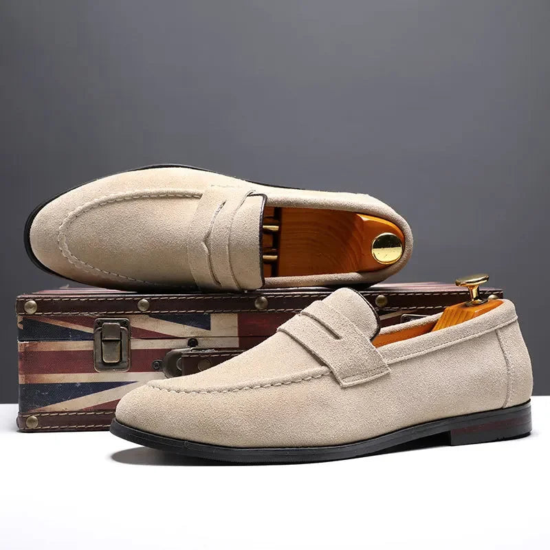 Herren Slipper Braun Größe 42 Leder - Schlupfschuhe für Komfort und Stil-3