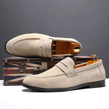 Herren Slipper Braun Größe 42 Leder - Schlupfschuhe für Komfort und Stil-3