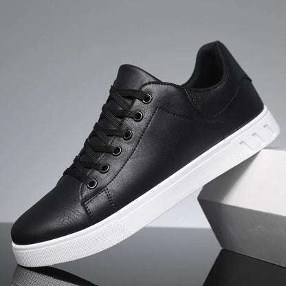 Herren Sneaker Braun Größe 42 Leder mit Weißer Sohle-5