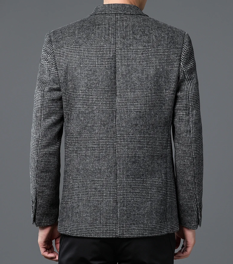 Eleganter Herren Blazer - Kariertes Sakko, Vielseitig & Bequem für Jeden Anlass-6