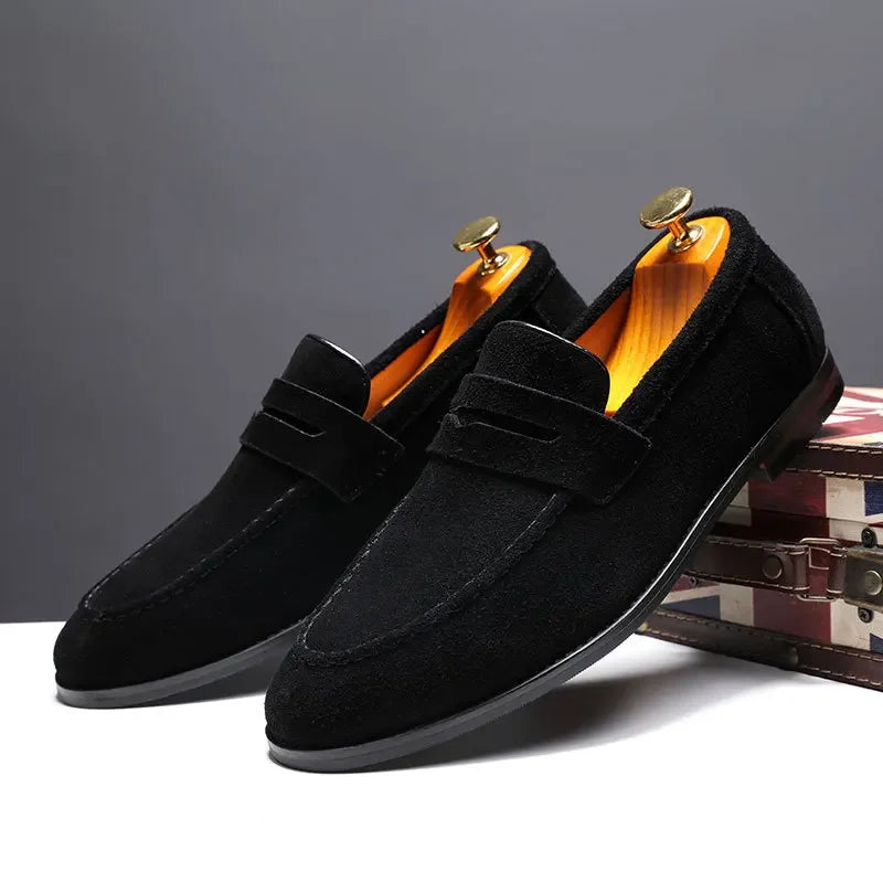 Herren Slipper Braun Größe 42 Leder - Schlupfschuhe für Komfort und Stil-2