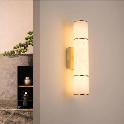 SteinSchimmer – Sophisticated Wall Lamp made of Natural Stone