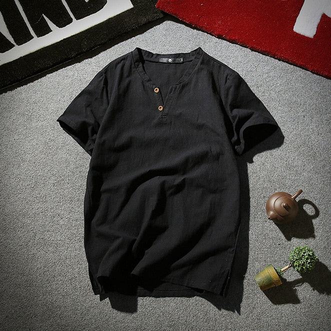 Variant image for Herren T-Shirt Sommer Leicht Atmungsaktiv Baumwolle für Männer-6