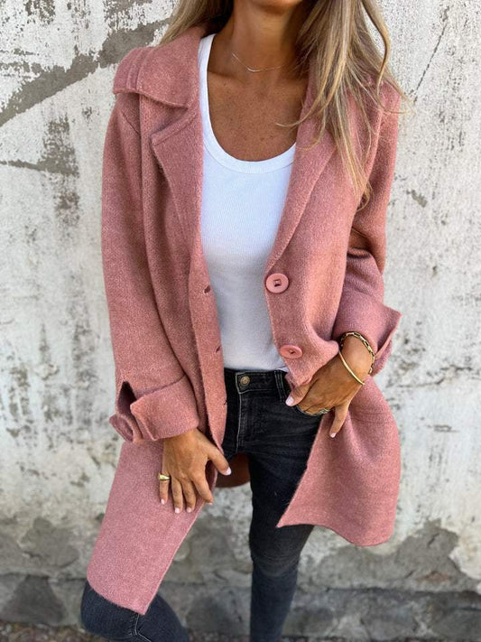 Sabrina | Langer Damenmantel aus Wollmischung mit zeitlos elegantem Stil 0