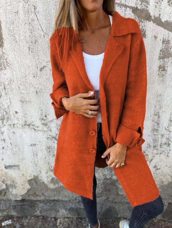 Sabrina | Langer Damenmantel aus Wollmischung mit zeitlos elegantem Stil 10