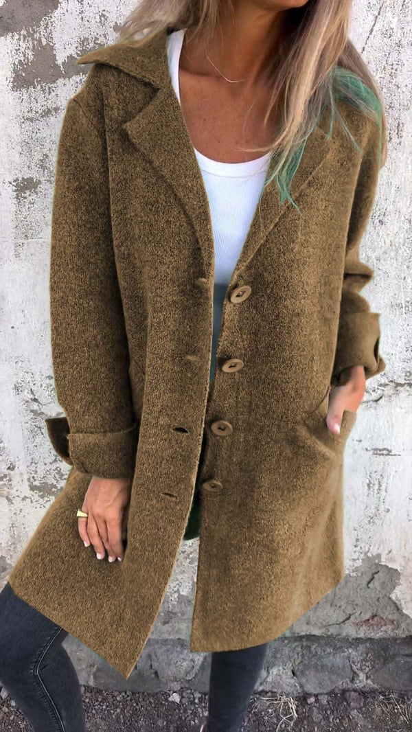 Sabrina | Langer Damenmantel aus Wollmischung mit zeitlos elegantem Stil 11