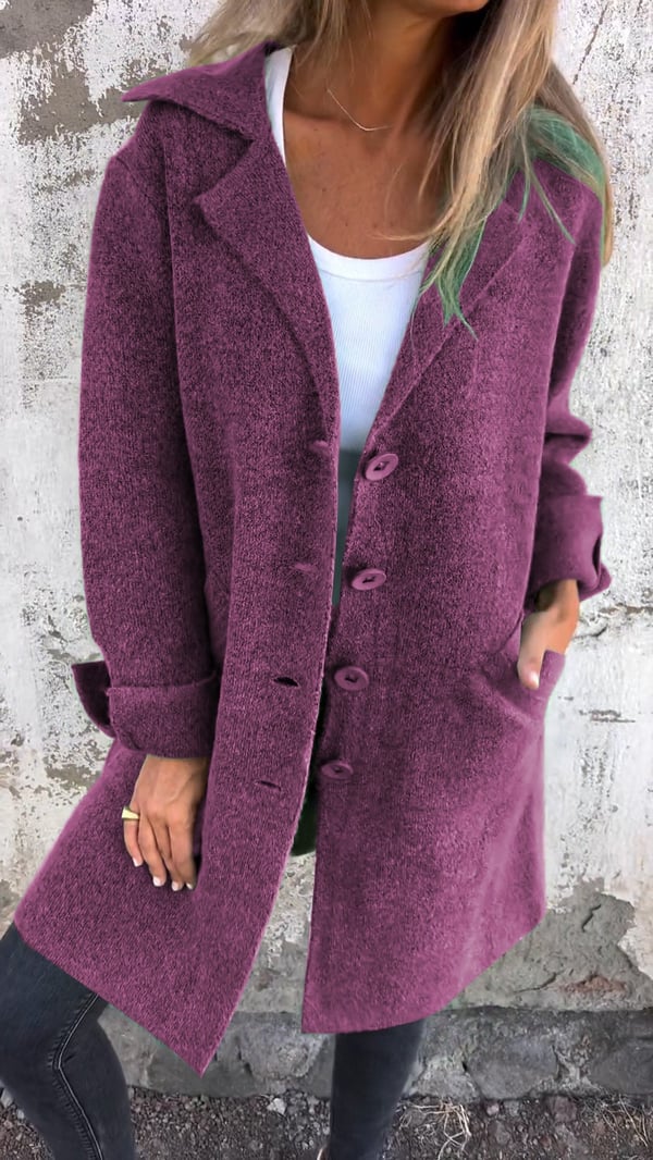 Sabrina | Langer Damenmantel aus Wollmischung mit zeitlos elegantem Stil 12