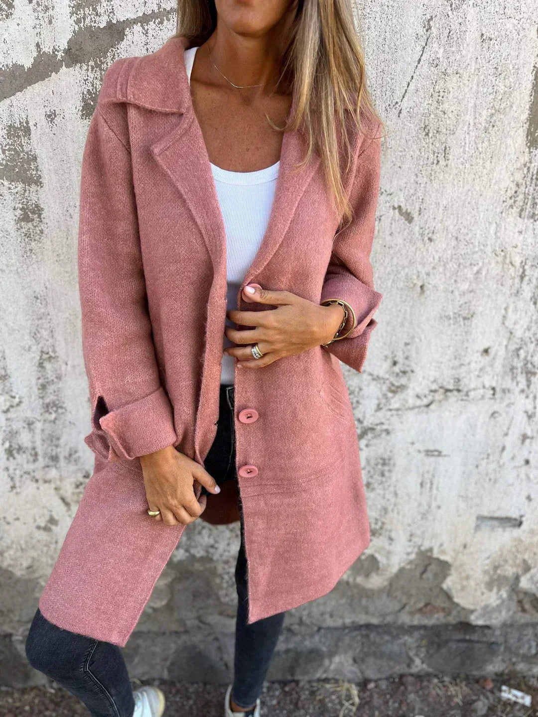 Sabrina | Langer Damenmantel aus Wollmischung mit zeitlos elegantem Stil 2