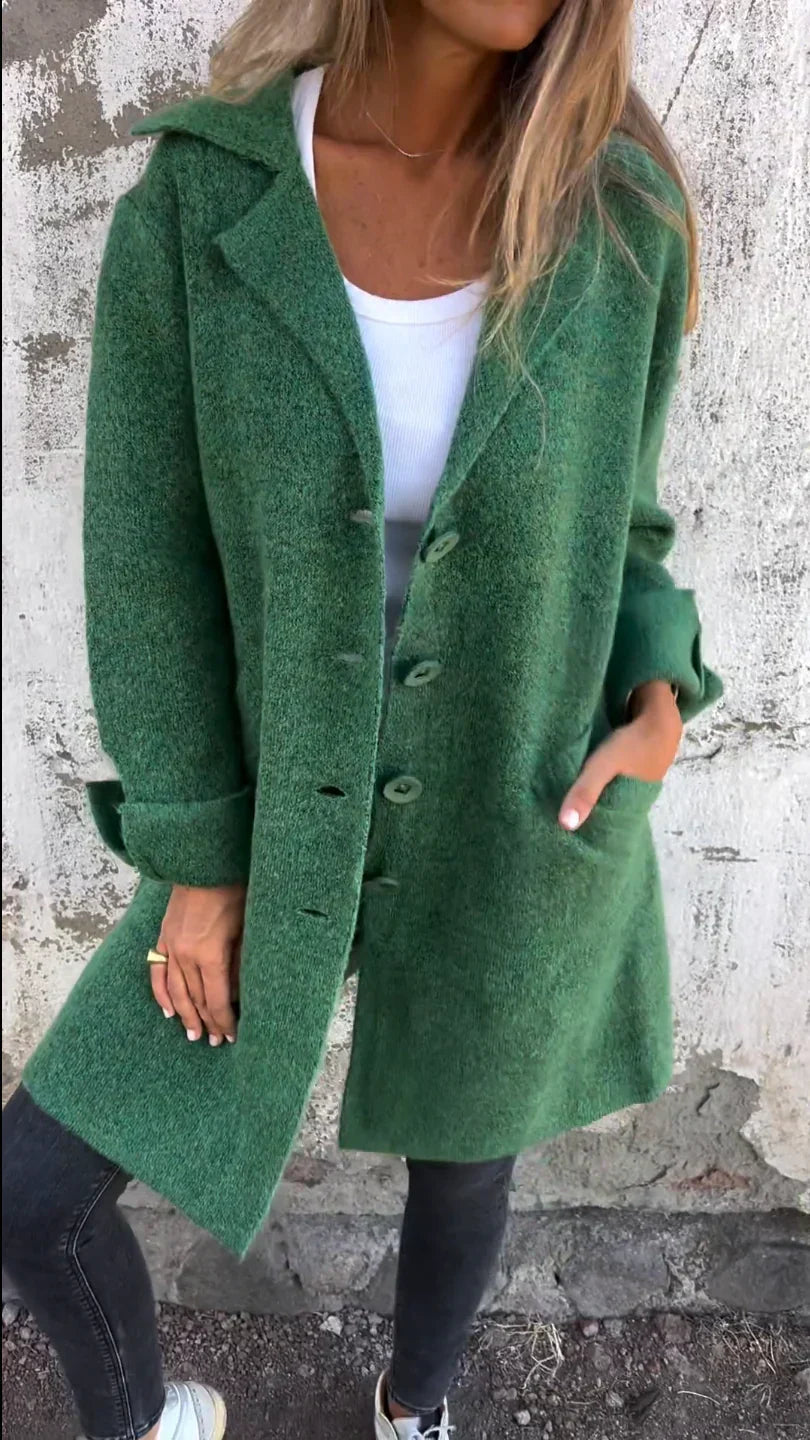 Sabrina | Langer Damenmantel aus Wollmischung mit zeitlos elegantem Stil 5