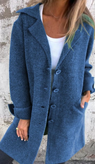 Sabrina | Langer Damenmantel aus Wollmischung mit zeitlos elegantem Stil 8