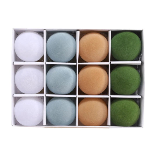 Samt-Ornamente | Beflockte Weihnachtskugel 0