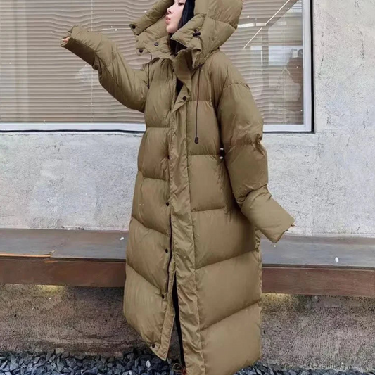 Savannah | Isolierte, lange Pufferjacke für Damen mit warmer Winterjacke 0