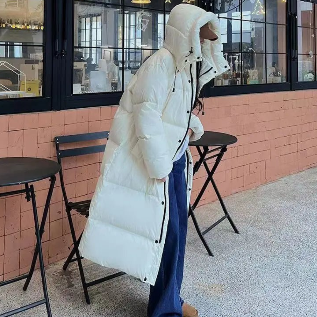 Savannah | Isolierte, lange Pufferjacke für Damen mit warmer Winterjacke 1