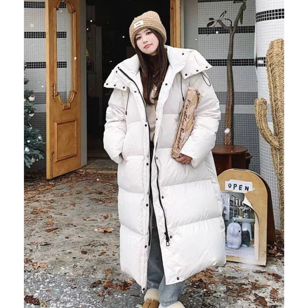 Savannah | Isolierte, lange Pufferjacke für Damen mit warmer Winterjacke 2