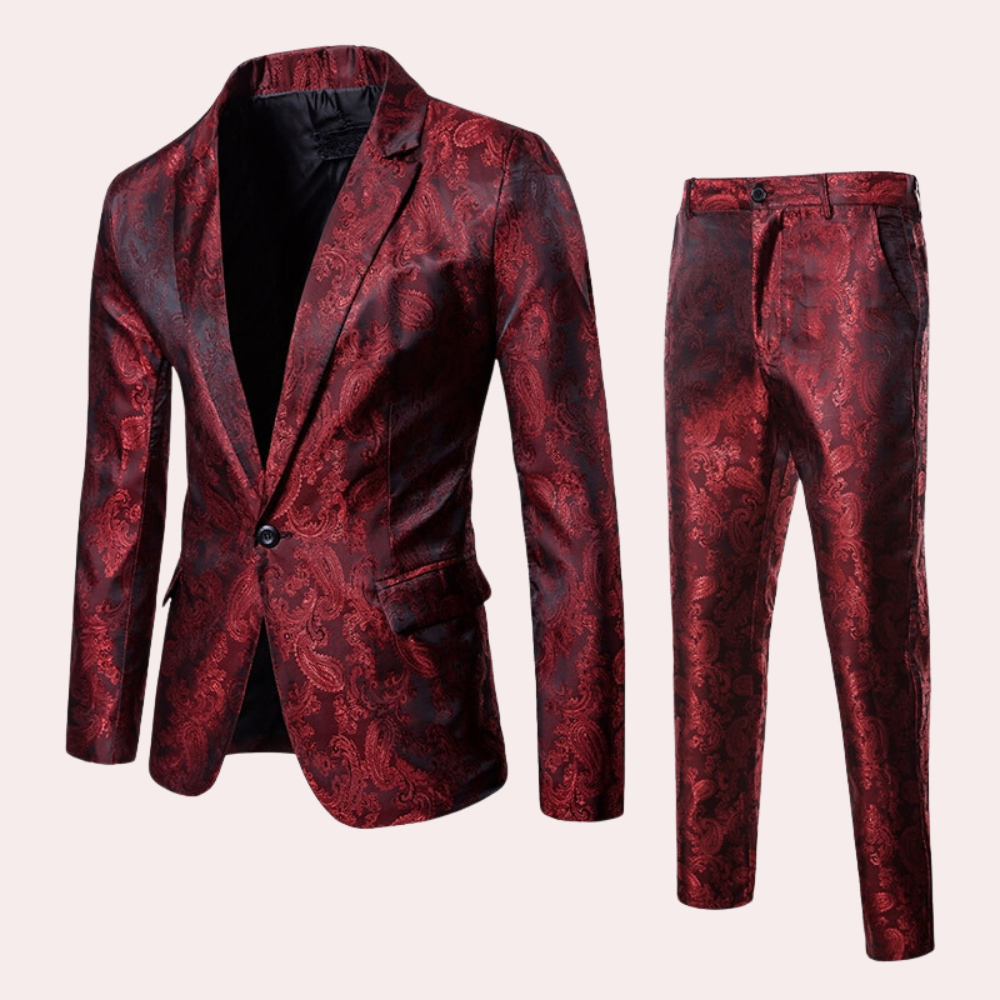 Variant image for Sebastian - Black 2-Piece Men's Suit with Blazer & Trousers for Formal Events-11