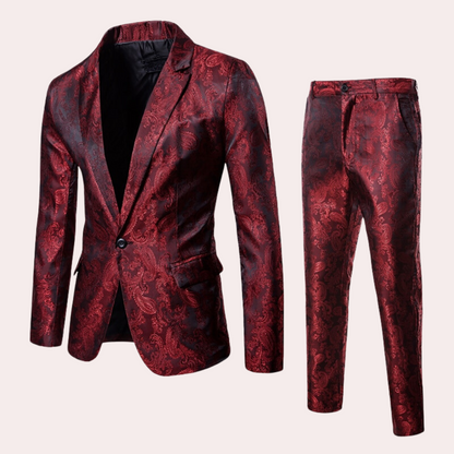 Variant image for Sebastian - Black 2-Piece Men's Suit with Blazer & Trousers for Formal Events-11