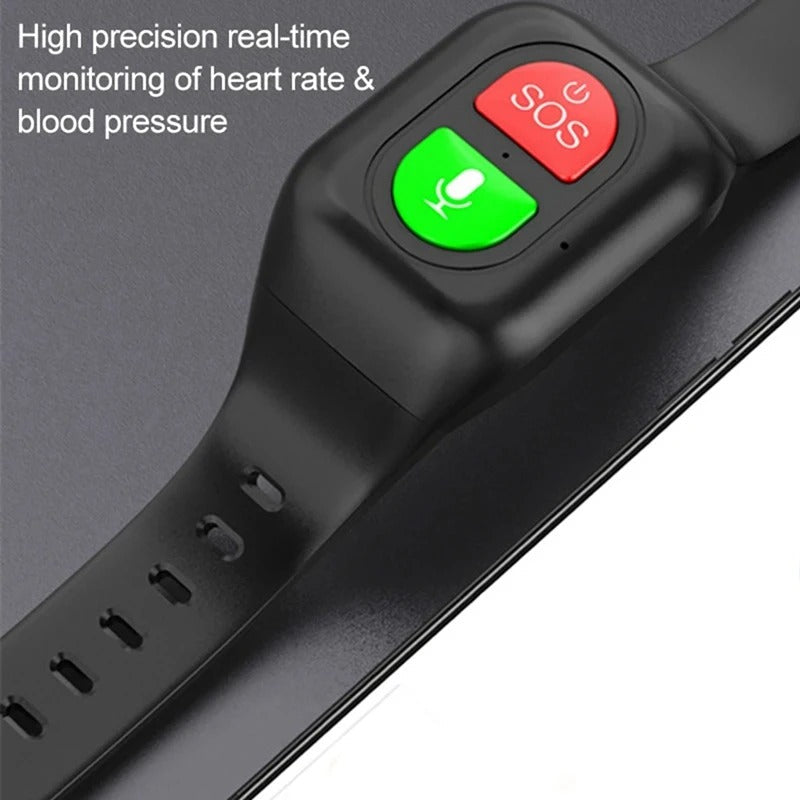 Senioren Smartwatch 4G mit SOS Alarm Gesundheitsmonitoring IPX7 Wasserdicht 2