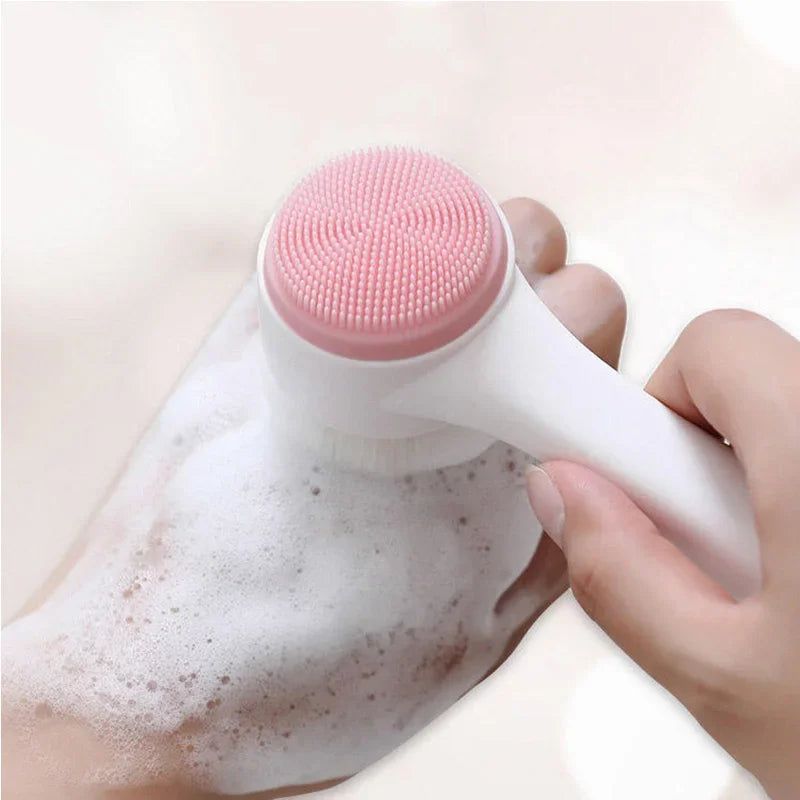 Silicone Face Cleanser Exfoliator Dual-Sided Gentle Massage Tool 1