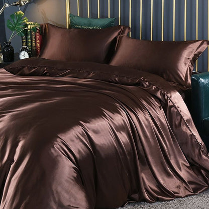 SilkenDream - Luxuriöses 4-teiliges Satin-Bettwäscheset 6