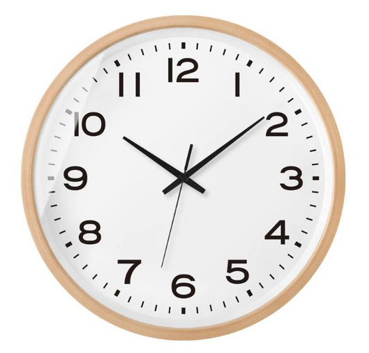 Skandinavische Wanduhr aus Holz – Modernes Design in Eiche, Walnuss und Buche, Präzises Quartz-Uhrwerk, Minimalistisch und Elegant 1