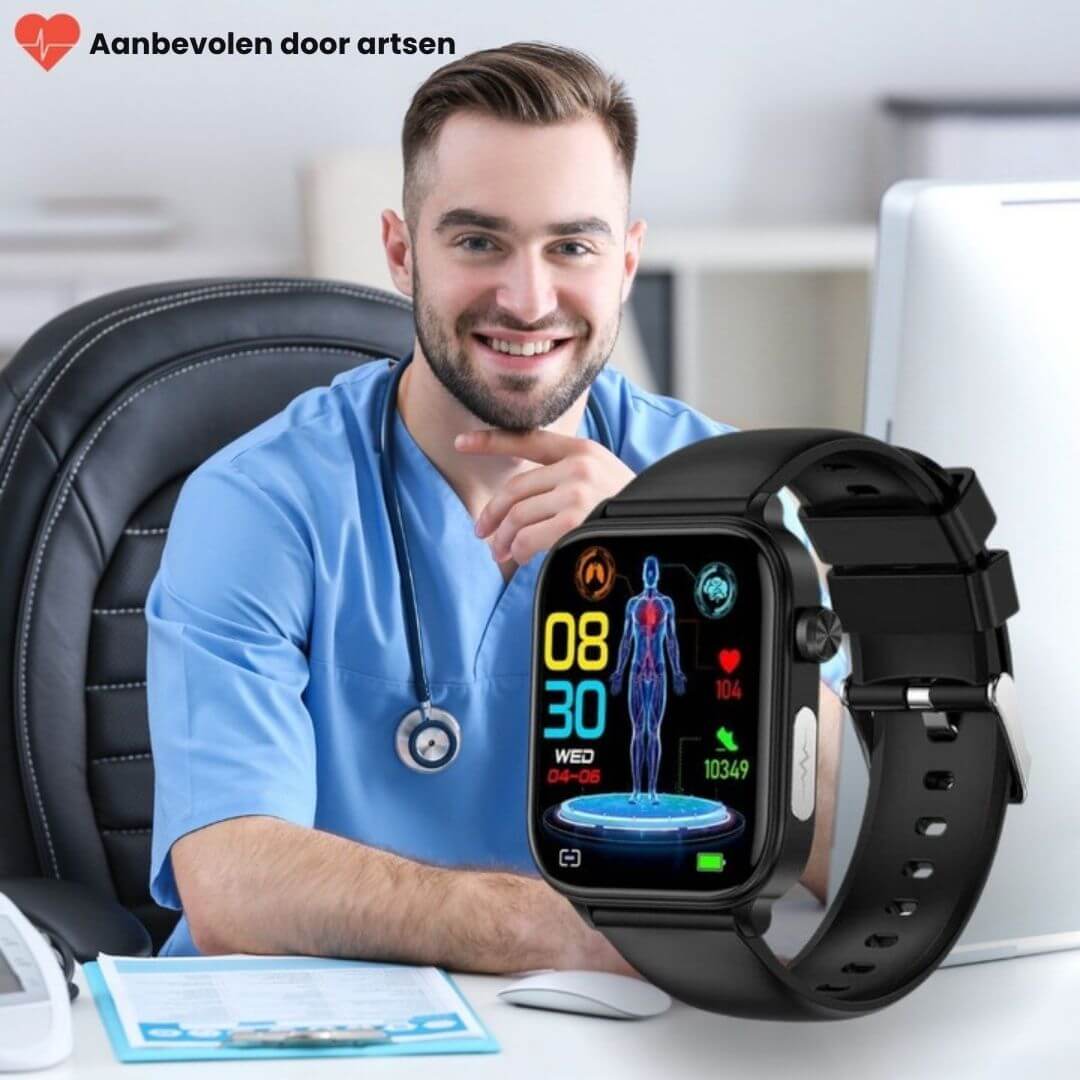 Smartwatch für Senioren mit SOS-Funktion Gesundheitsüberwachung GPS Tracking Wasserbeständig 8